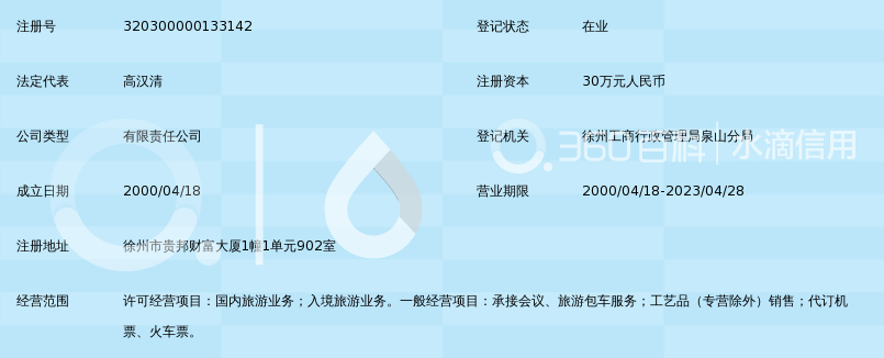徐州华鸿国际旅行社有限公司