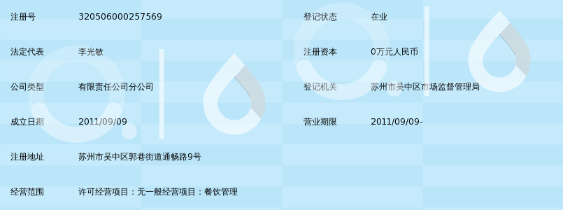 苏州工业园区韩园餐饮有限公司吴中餐饮管理分