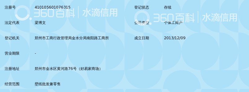 郑州市金水区以马内利壁纸商行