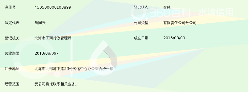 北海风情国际旅行社有限公司和信营业部