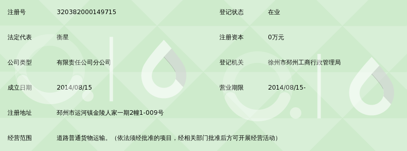 常州龙景货运有限公司邳州分公司_360百科
