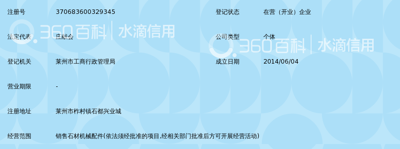 莱州市柞村镇博焜石材机械经销处