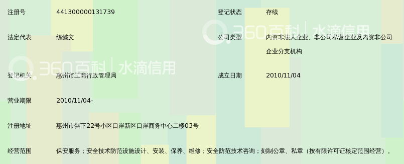 惠州市保安服务总公司仲恺分公司