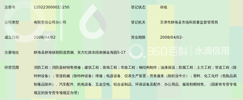 上海石化消防工程有限公司天津分公司_360百