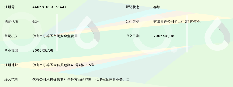 广州嘉权专利商标事务所有限公司顺德分公司