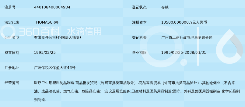 费森尤斯卡比(广州)医疗用品有限公司_360百科