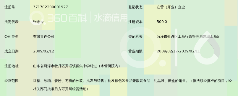菏泽市牡丹区华中食品有限公司_360百科