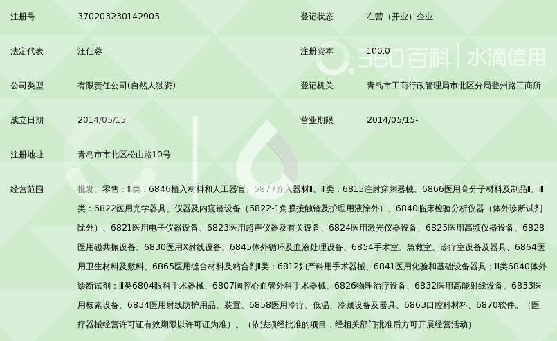青岛西西医疗器械有限公司_360百科