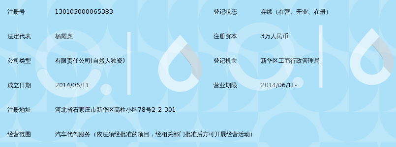 石家庄老兵代驾有限公司