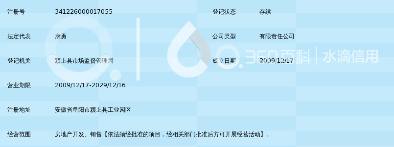 颍上鑫鼎房地产开发有限公司