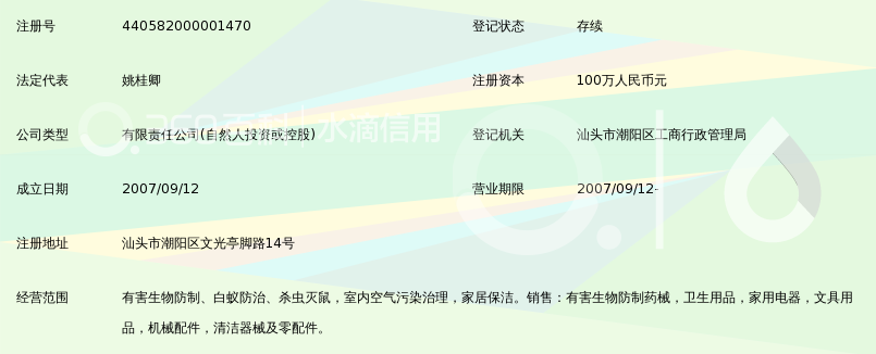 汕头市卫康有害生物防制有限公司_360百科