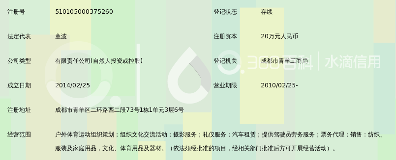 成都山驴户外运动有限公司