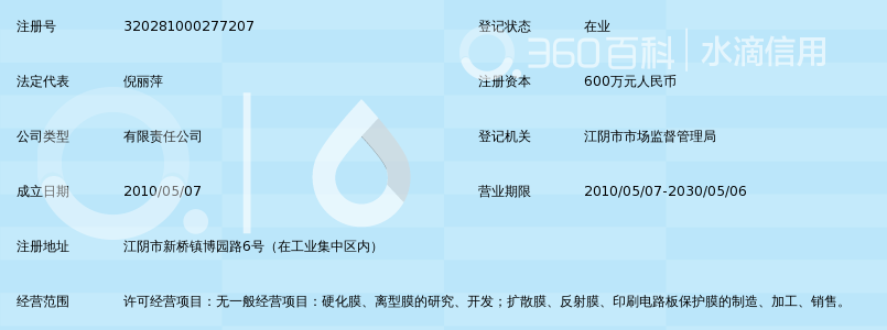 江阴市亨威电子薄膜科技有限公司_360百科
