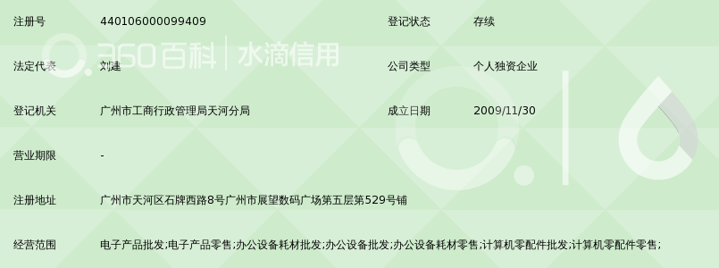 广州市天河赤霄电子商行_360百科