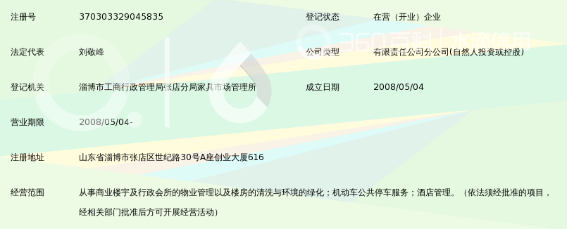 中土物业管理集团有限公司淄博分公司_360百