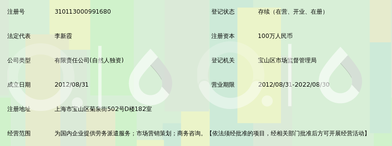 上海来华劳务服务有限公司