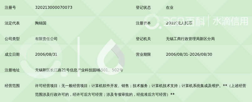 无锡市前景软件开发有限公司_360百科