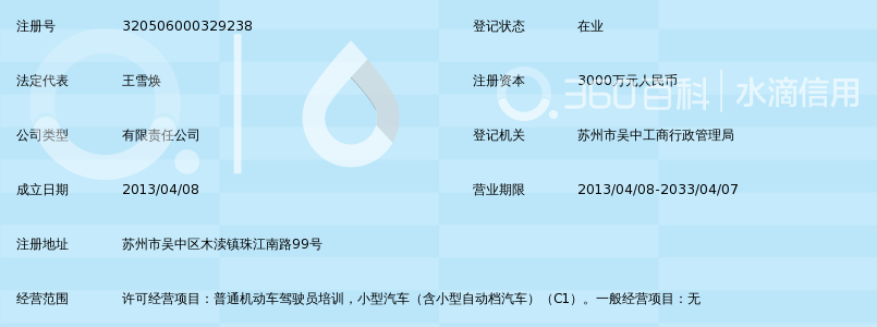 苏州新昌智慧驾校有限公司