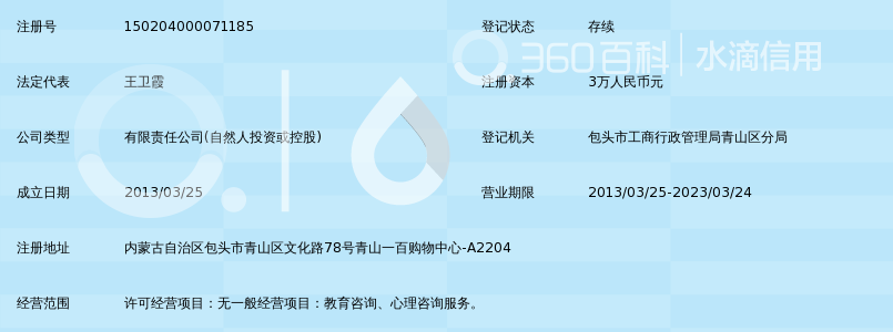 包头市方维教育科技有限责任公司