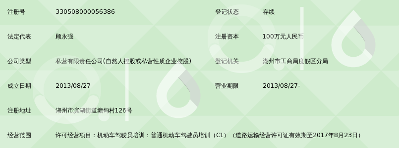 湖州圆通机动车驾驶员培训有限公司_360百科