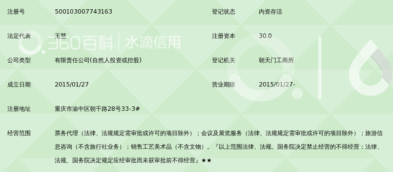 重庆保晟国际旅行社有限公司